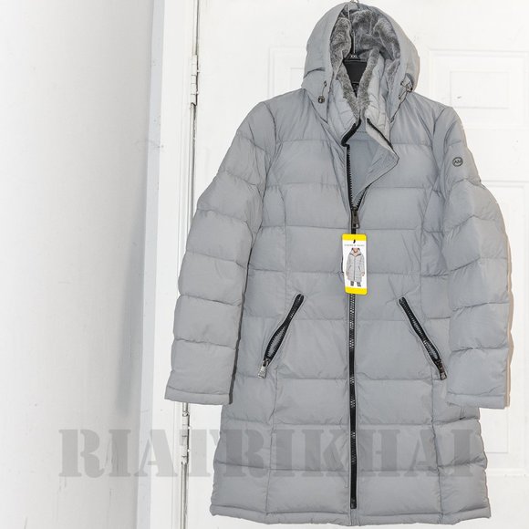 GRAY NWT Andrew Marc Ladies’ Long Stretch Parka‎ - Picture 2 of 14